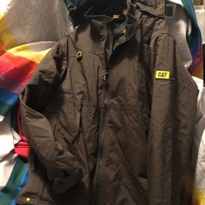 COPY - CAT BLACK JACKET WOMENS   no hood , size adult XL, lclean in and out